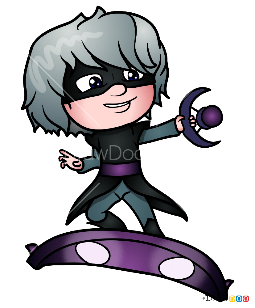 How to Draw Luna Girl, PJ Masks